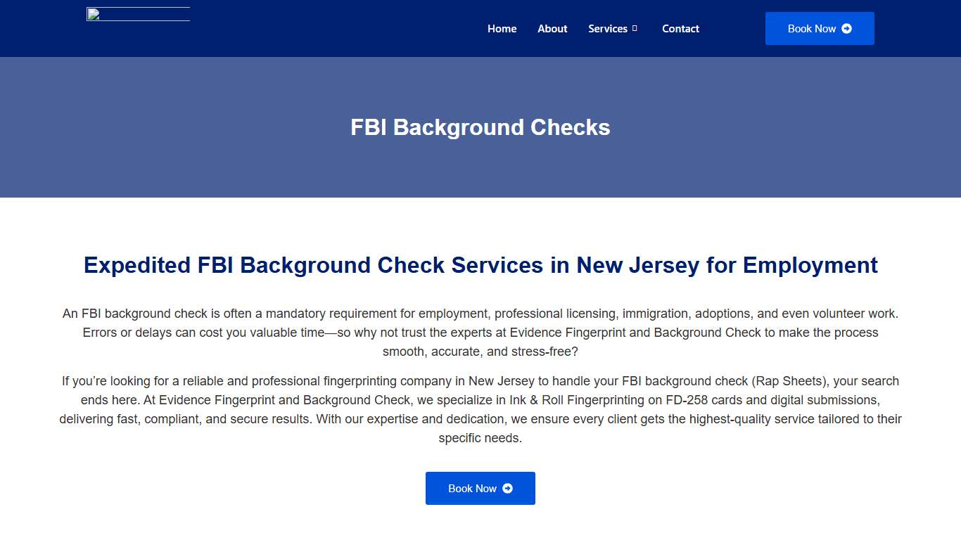 FBI Background Checks - Evidence Fingerprint and Background Check